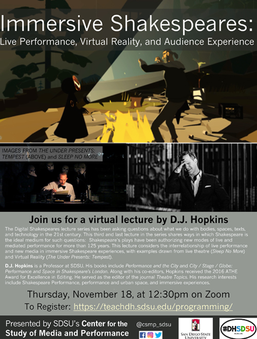 Digital Shakespeares Lecture Series